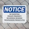 Signmission No Shooting Private Property Wilderness OSHA Notice Sign, Plastic, 10in W x 7in L, 2PK OS-2PACK-NS-P-710-L-14790 - alternate 3